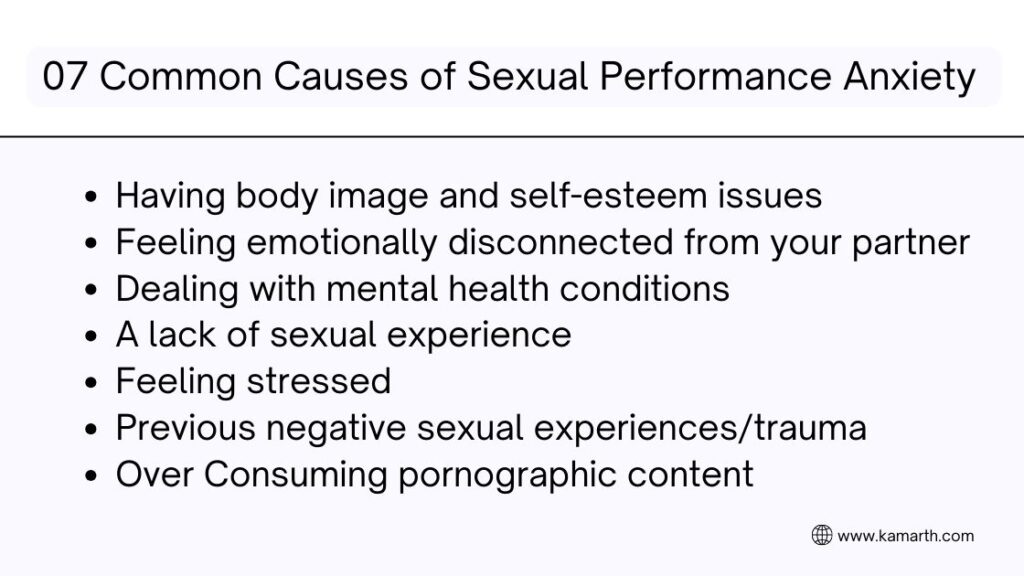 07 common causes of sexual performance anxiety