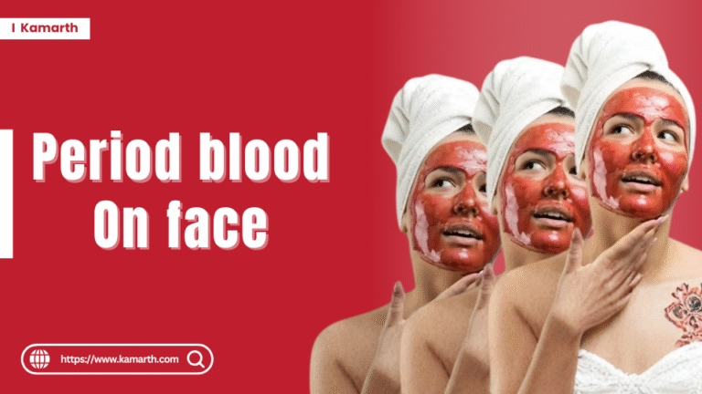 Period Blood on face